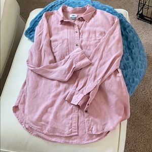 Old Navy button up tunic long sleeve shirt